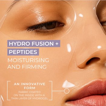 L’biotica PGA Hydro Fusion + Peptides mască intensă cu hidrogel pentru uniformizarea nuantei tenului - imagine 3